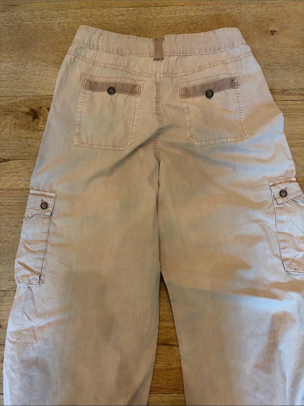 Pilcro Light pink Cargo Pants with Drawstring Ankles - Picture 6 of 6